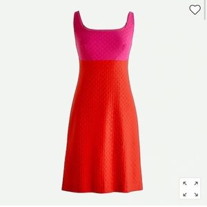 NWT J. Crew Sheath dress colorblock in stretch matelasse
